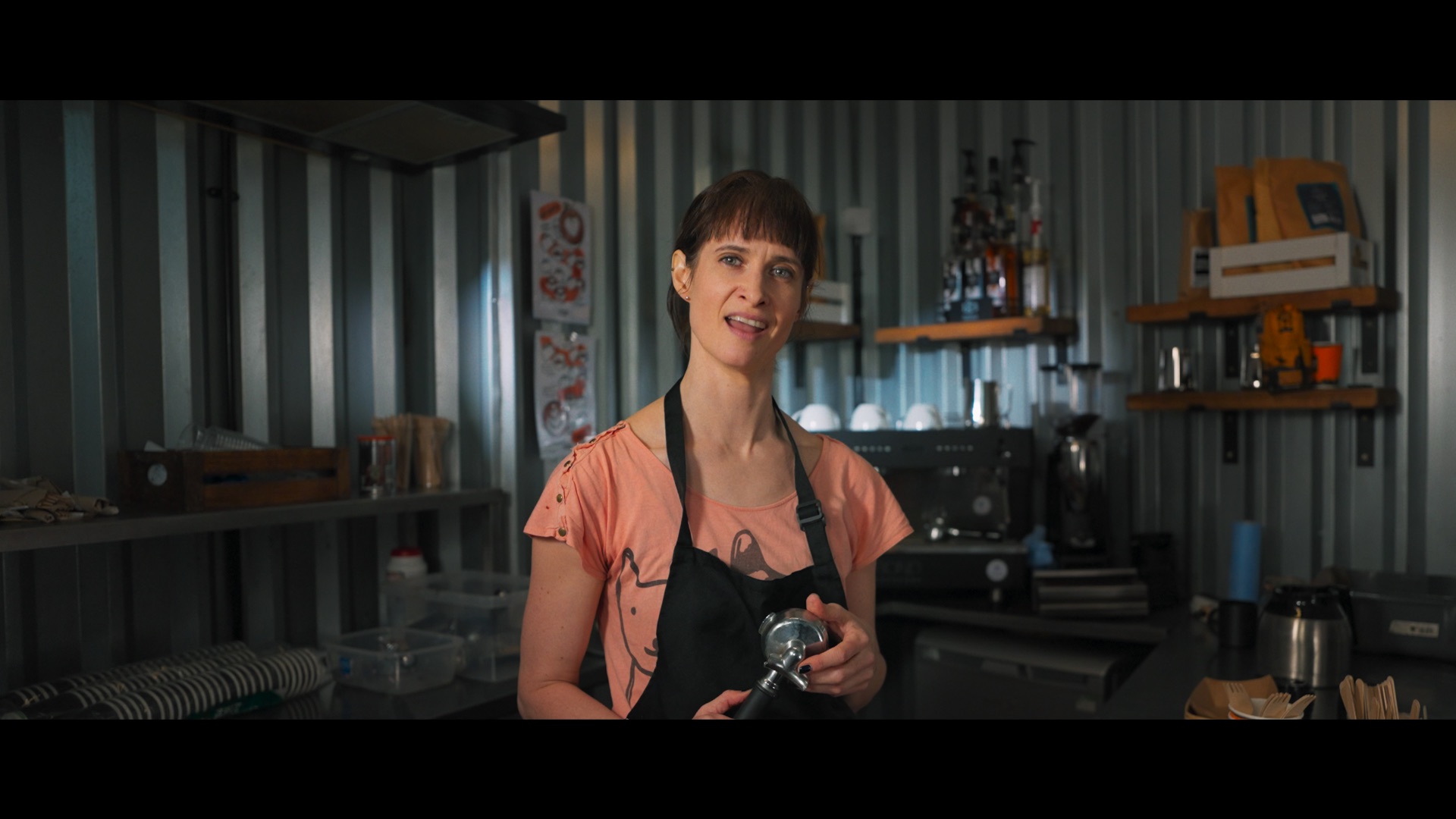 Production still from Americano Apocalypse, a one-shot short film by Brett Harvey