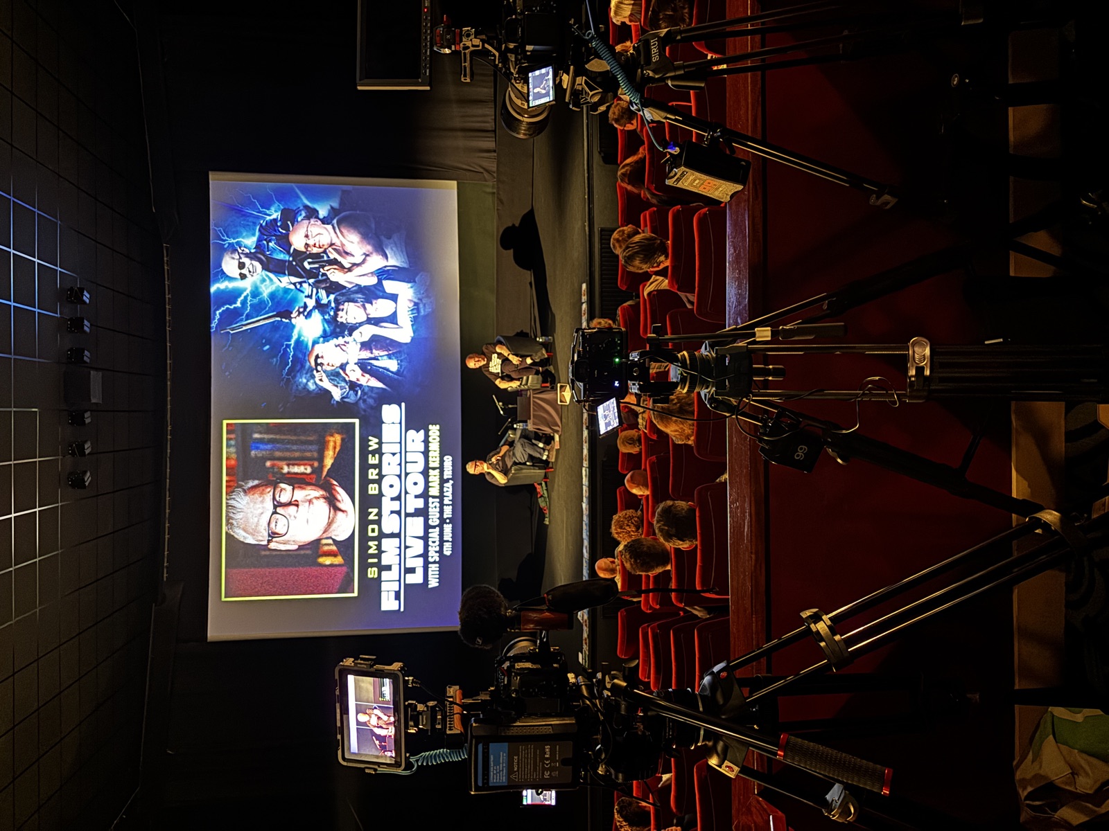 Multi-camera coverage of Simon Brew's Film Stories Live Tour with Mark Kermode, The Plaza, Truro, Adam Drake Studio