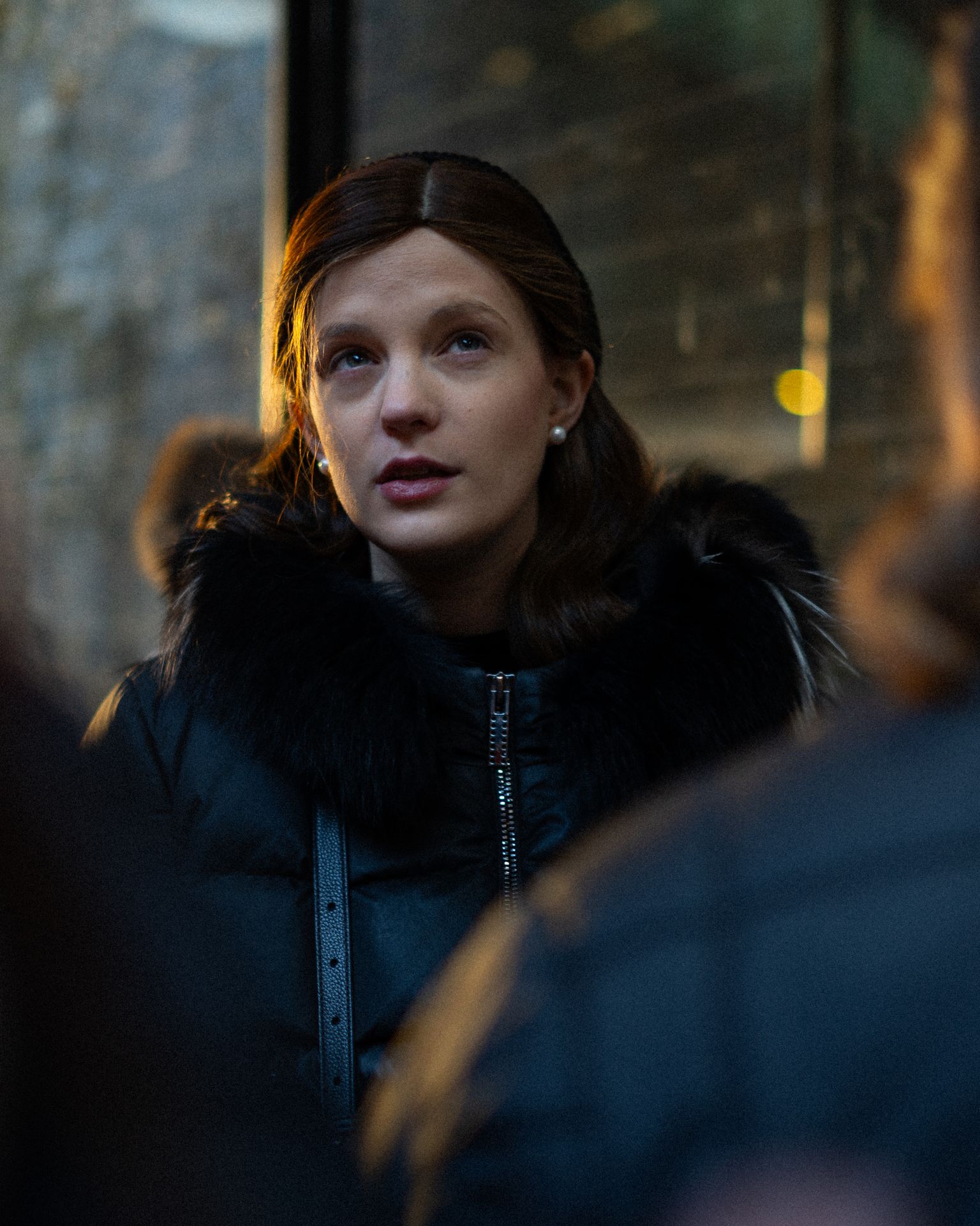 Girl At Bus Stop Finsbury Park — photography by Adam Drake Studio, Cornwall