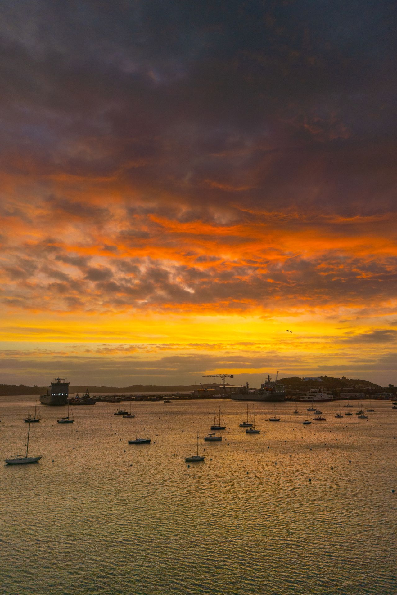 Harbour Red Sky Sunset — Charity & Heritage photography by Adam Drake Studio