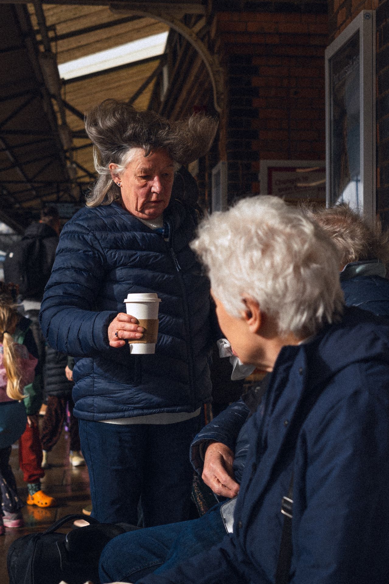 Lady With Big Windy Hair At Truro Station — photography by Adam Drake Studio, Cornwall