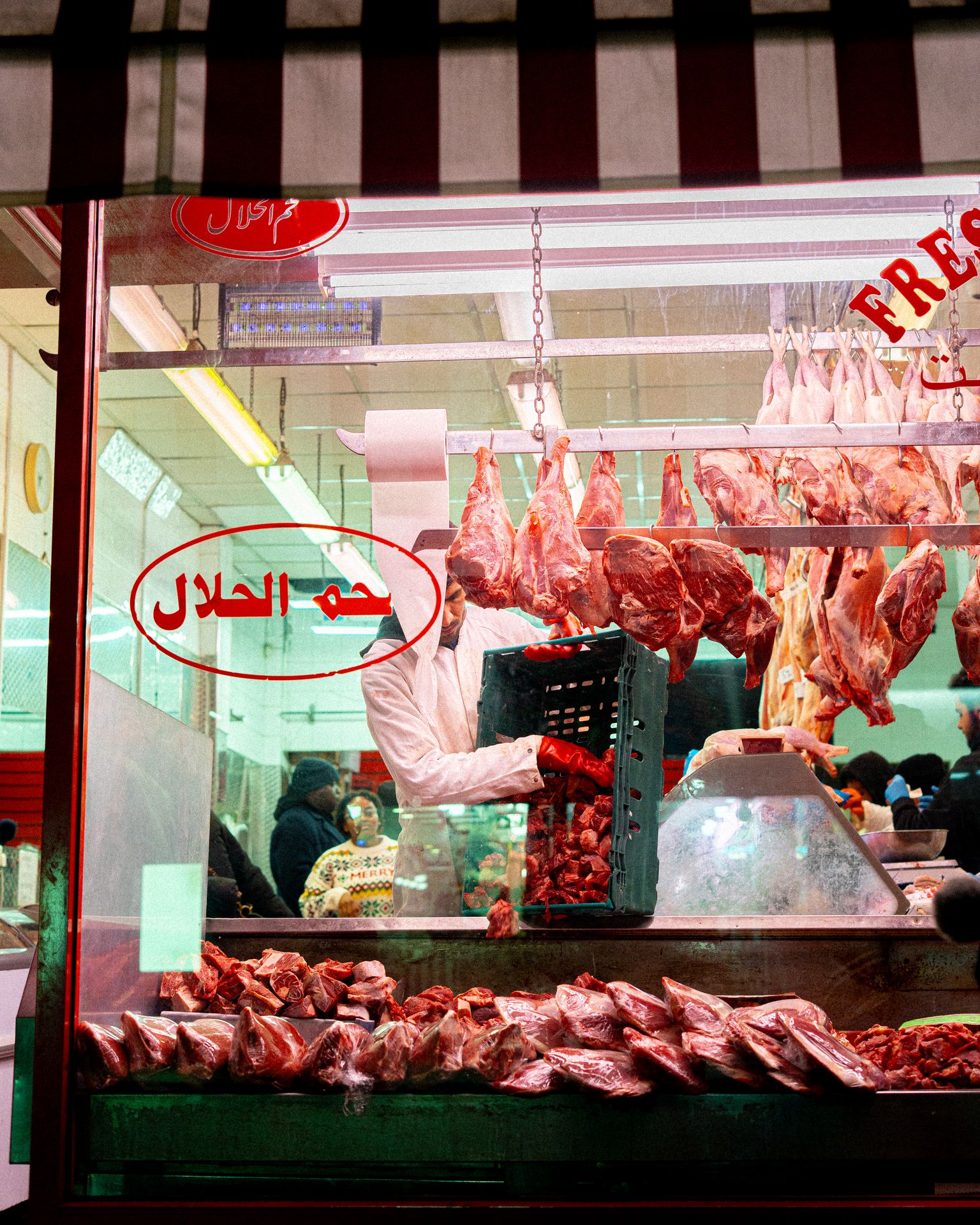 Man At Butcher Shop — photography by Adam Drake Studio, Cornwall