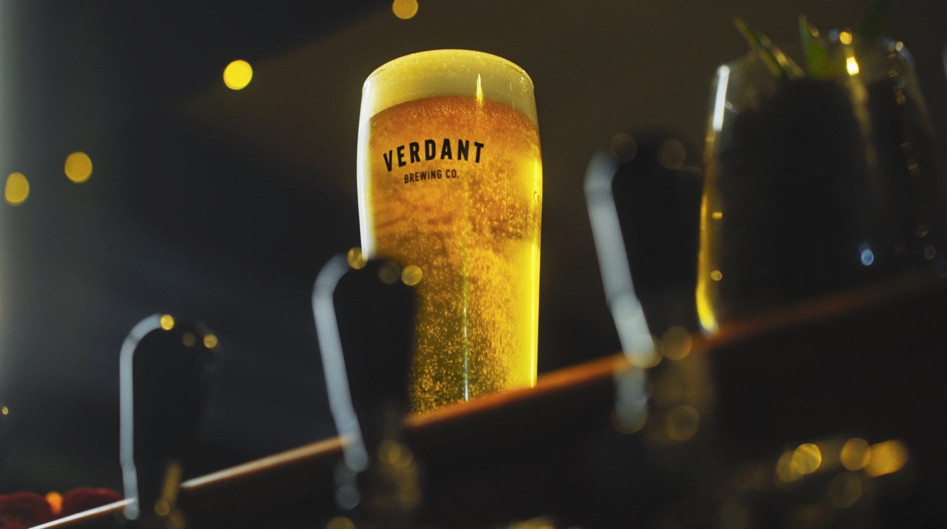 A Verdant Brewing Co. beer poured at the Tap Room bar, Cornwall