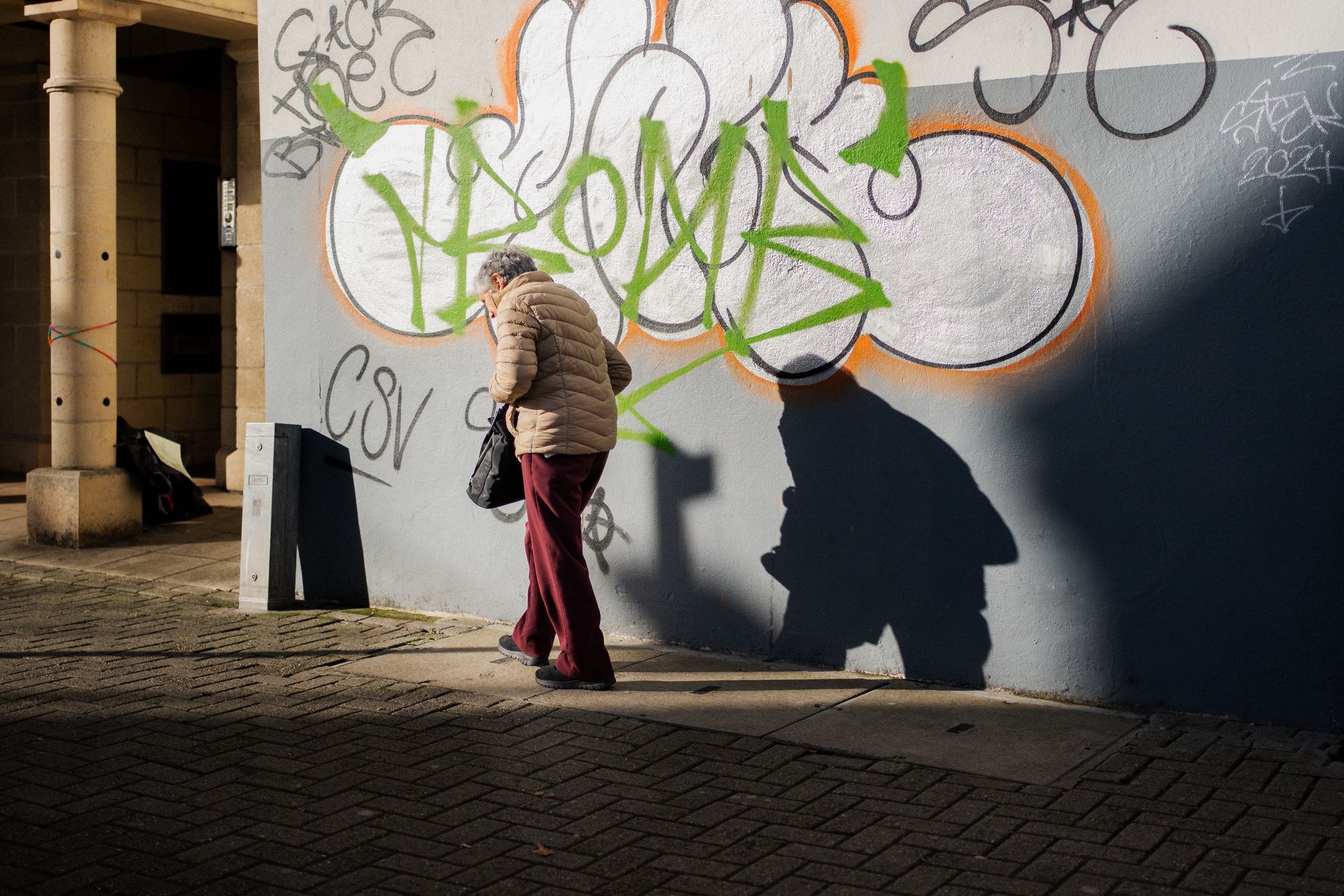 Woman Followed By Shadow Truro — photography by Adam Drake Studio, Cornwall